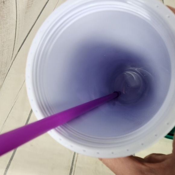 Starbucks 2022 Spring Purple  Green Floral 24 oz Tumbler Cold Cup - Picture 8 of 11